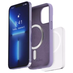 PURO ICON MAG - Etui iPhone 14 Pro MagSafe Lawendowe