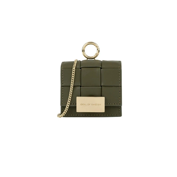 Ideal of Sweden Braided Mini AirPods Bag Khaki uniwersalne