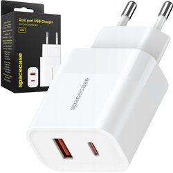 Spacecase Ładowarka USB Charger 20W SC002W white