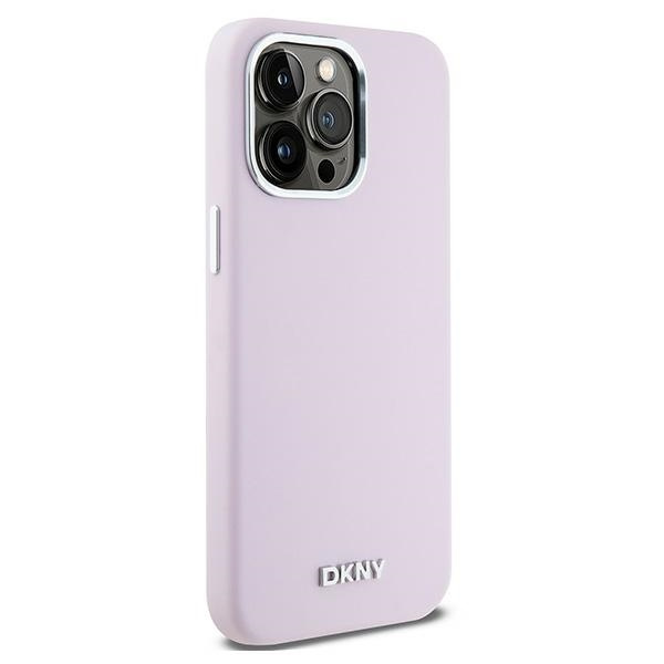 DKNY DKHMP15XSMCHLP iPhone 15 Pro Max6.7" różowy/pink hardcase Liquid Silicone Small Metal Logo MagSafe