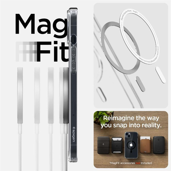 Spigen Ultra Hybrid Mag Case with MagSafe for iPhone 14 Plus - Clear Black