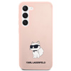 Etui Karl Lagerfeld Silicone Choupette na Samsung Galaxy S23 - różowe
