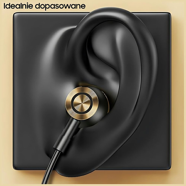 USAMS Słuchawki stereo EP-43 metalUSB-C ciemny zielony/dark green HSEP4302