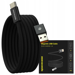 Spacecase Kabel USB-A to USB-C Magnetic Cable 1M 32W CL07 black