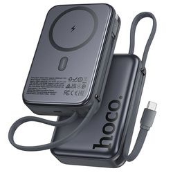 Powerbank Hoco 20000 mAh zgodny z MagSafe QC PD 45W Q44A czarny