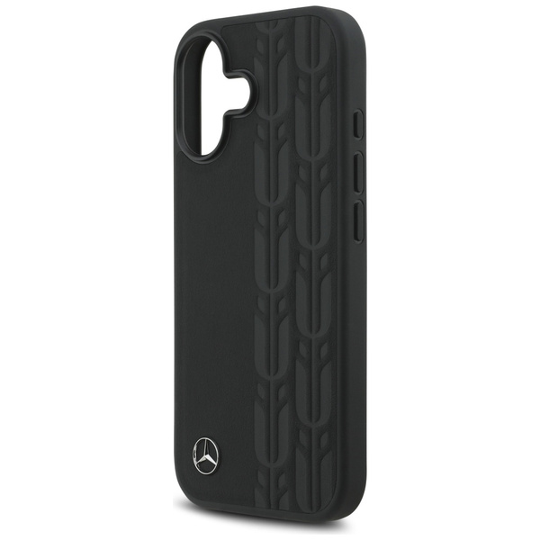 Etui Mercedes Leather Laurel Leaves      MagSafe do iPhone 17 czarny