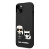 KARL LAGERFELD KLHMP14SSSKCK IPHONE 14/15/13 6.1 "HARDCASE CZARNY / BLACK LIQUID SILICONE KARL & CHUPETTE MAGSAFE