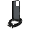 Etui Karl Lagerfeld Crossbody Grained    Pattern & Logo do iPhone 16 Pro Max czarny
