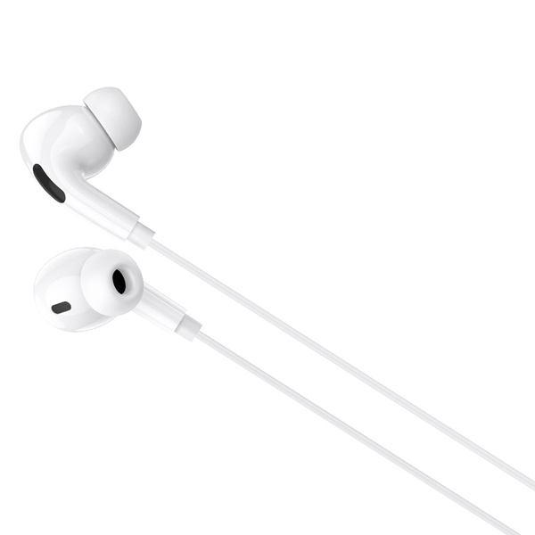 IN-EAR HEADPHONES BLUE POWER BBM30 PRO , 3.5 MM , 1.2M, WITH MICROPHONE , WHITE (EU BLISTER)