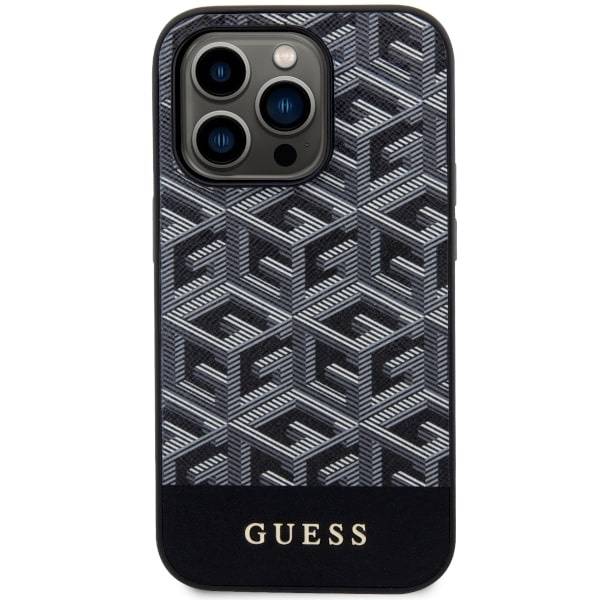 Guess GUHMP14XHGCFSEK iPhone 14 Pro Max6.7" czarny/black hardcase GCube Stripes MagSafe