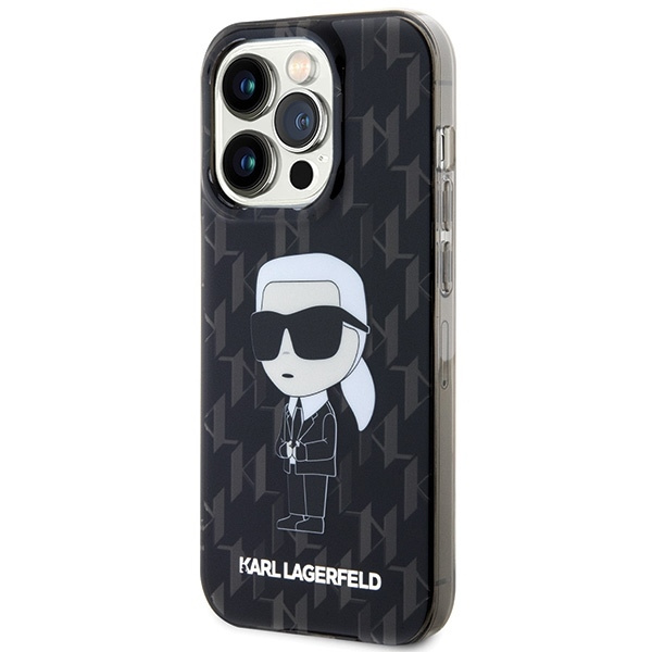 KARL LAGERFELD KLHCP15XHNKMKLK IPHONE 15 PRO MAX 6.7 "BLACK/BLACK HARDCASE MONOGRAM ICONIK