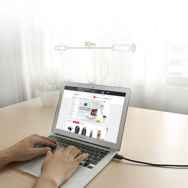 UGREEN ACTIVE CABLE USB 2.0 EXTENSION CABLE 480 MBPS 5 M BLACK (US121 10319)