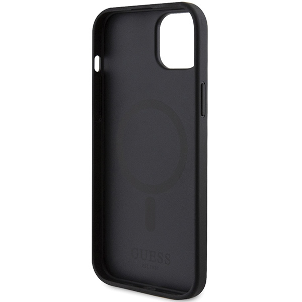 Guess GUHMP15MPSAHMCK iPhone 15 Plus / 14 Plus 6.7" czarny/black hardcase Saffiano MagSafe
