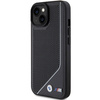 Etui BMW Perforated Twisted Line MagSafe na iPhone 15 / 14 / 13 - czarne