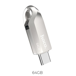 Pendrive 64GB USB 3.0 (USB A + USB C) Hoco UD8 nikiel
