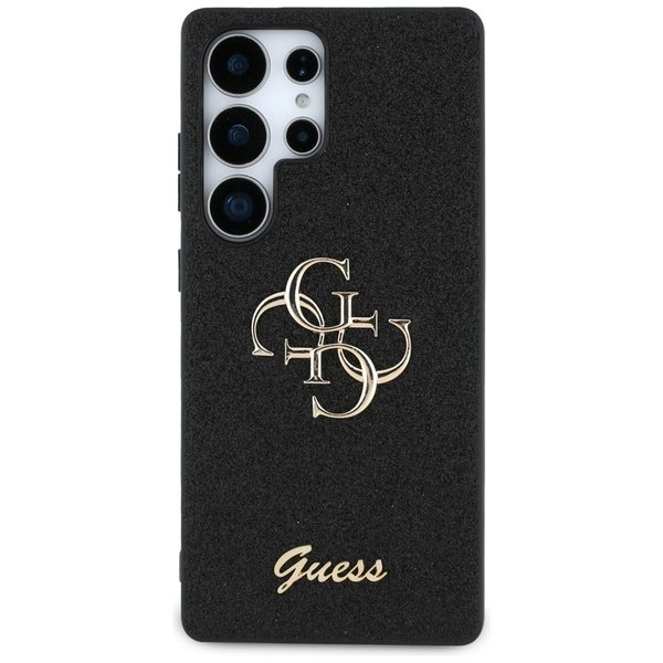 Etui Guess Fixed Glitter Big 4G Metal    Logo do Samsung Galaxy S25 Ultra czarny
