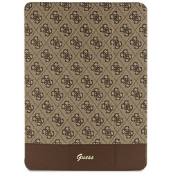 Guess GUFCP12PS4SGW iPad Pro 12.9"brązowy/brown 4G Stripe Allover
