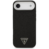 Etui Guess Glitter Triangle Logo MagSafe do iPhone Air czarny