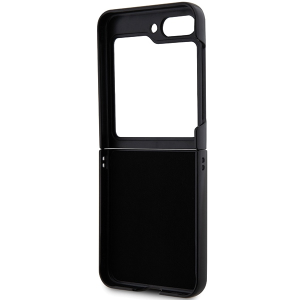Etui Karl Lagerfeld Saffiano Monogram Choupette Pin na Samsung Galaxy Z Flip 5 - czarne