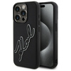 Karl Lagerfeld KLHCP15X3DRKSDLK iPhone    15 Pro Max 6.7" czarny/black hardcase 3D Rubber Signature