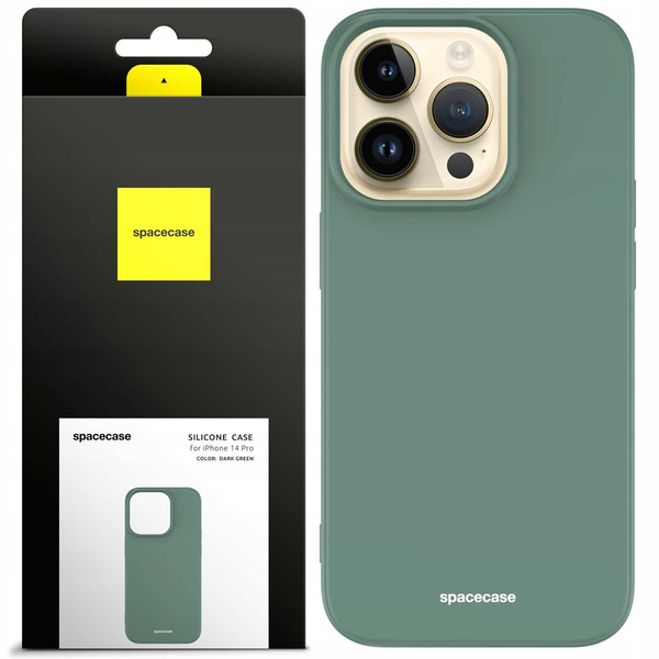 Spacecase Etui Silicone Case iPhone 14 Pro dark green