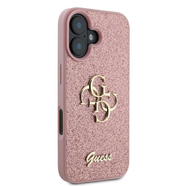 Guess GUHCP16SHG4SGP iPhone 166.1" różowy/pink hardcase Fixed Glitter Big 4G