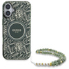 Guess GUHMP16SHCPOFPA iPhone 166.1" zielony/green hardcase IML Flowers Allover Electro With Pearl Strap MagSafe