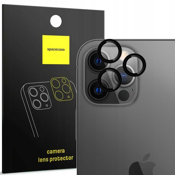 Spacecase Szkło na aparat Camera Ring iPhone 12 Pro Max black