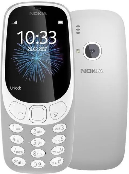 [OUTLET] PHONE NOKIA 3310 DUAL SIM GRAY PHONE AFTER RETURN