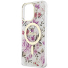 Guess GUHMP14LHCFWST iPhone 14 Pro 6.1"transparent hardcase Flower MagSafe