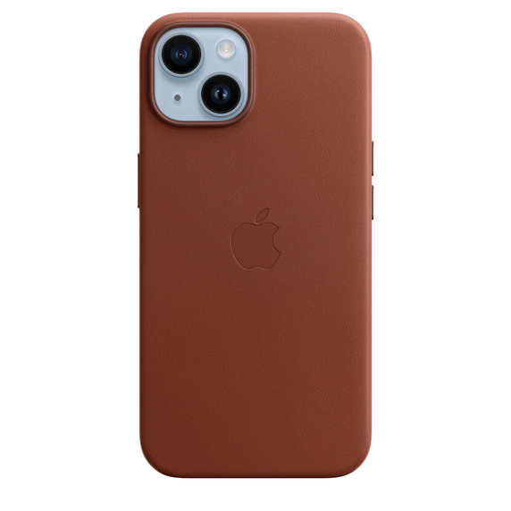 APPLE LEATHER CASE MPP73ZM/A IPHONE 14 UMBER BEZ OPAKOWANIA