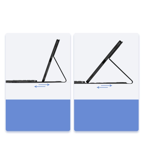 Etui z klawiaturą Bluetooth Dux Ducis (Seria TK) do Samsung Tab S9 Plus / S9 FE Plus - czarne