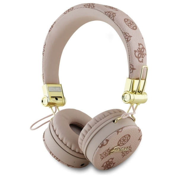 Guess słuchawki nauszne Bluetooth ENC    GUBH70EPOSMW brązowy/brown Peony Script Round Shape