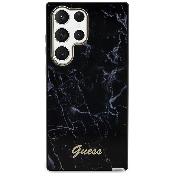 Guess GUHCS23LPCUMAK S23 Ultra S918czarny/black hardcase Marble
