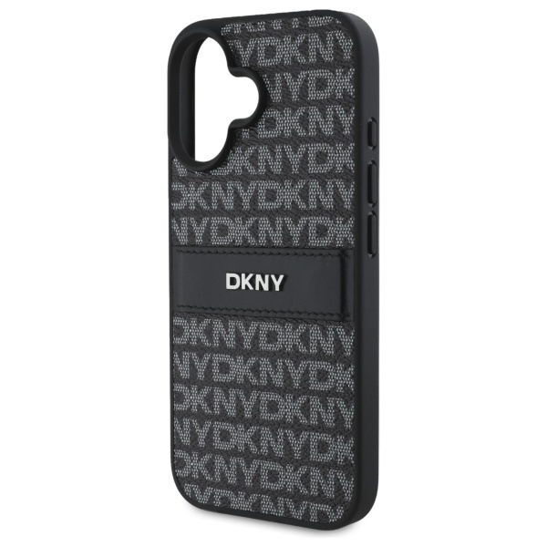 DKNY DKHCP16SPRTHSLK iPhone 16 6.1"      czarny/black hardcase Texture Pattern Tonal Stripe
