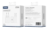 JELLICO ładowarka sieciowa EU25 PD 25W 1xUSB-C + kabel USB-C - USB-C Biały