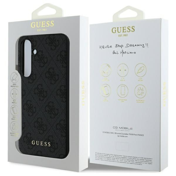 Guess GUHCS24FEGF4GGR S24 FE S721        szary/grey hardcase 4G Charms Collection