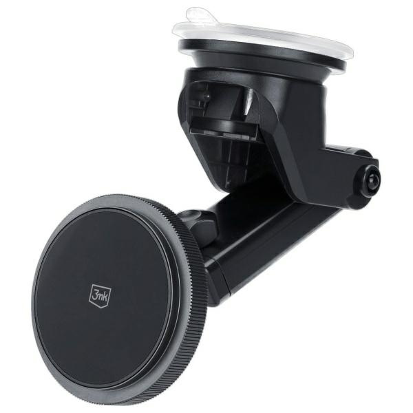 3MK Car MagCharger uchwyt z ładowaniem indukcyjnym 15W do szyby/na deskę rozdzielczą czarny/black