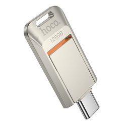 Pendrive 128GB USB 3.0 (USB C) Hoco UD17 nikiel