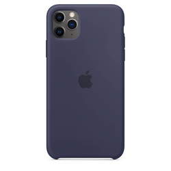 APPLE SILICONE CASE MWYW2ZM / A IPHONE 11 PRO MAX NIGHT BLUE OPEN PACKAGE