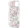 Guess GUHMP14SHCFWSP iPhone 14 / 15 / 136.1" różowy/pink hardcase Flower MagSafe