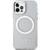 Guess GUHMP12MHTRMS iPhone 12/12 Pro 6.1" srebrny/silver hard case Metal Outline Magsafe