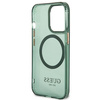 Guess GUHMP13LHTCMA iPhone 13 Pro / 13 6,1" zielony/khaki hard case Gold Outline Translucent MagSafe