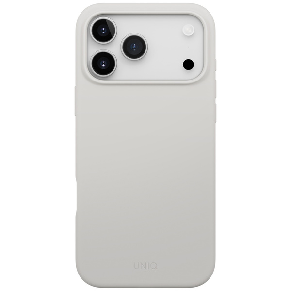 Etui UNIQ Lino do iPhone 17 Pro Max      Magclick Charging jasno szary