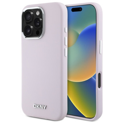 DKNY DKHMP16LSMCHLP iPhone 16 Pro 6.3" różowy/pink hardcase Liquid Silicone Small Metal Logo MagSafe