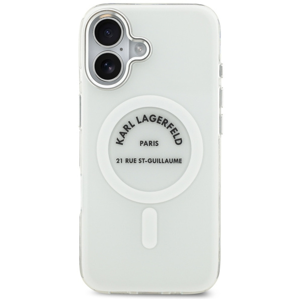 Etui Karl Lagerfeld IML Karl RSG Logo    MagSafe do iPhone 17 przezroczysty