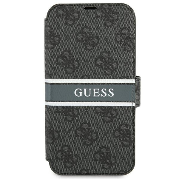 Guess GUBKP13S4GDGR iPhone 13 mini 5,4"szary/grey book 4G Stripe