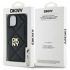 DKNY DKHCP14SPQDSLK iPhone 14 6.1"       czarny/black Quilted Stack Logo