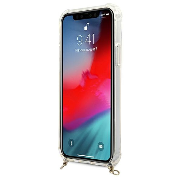 Guess GUHCP12LKC4GSGO iPhone 12 Pro Max6,7" Transparent hardcase 4G Gold Chain