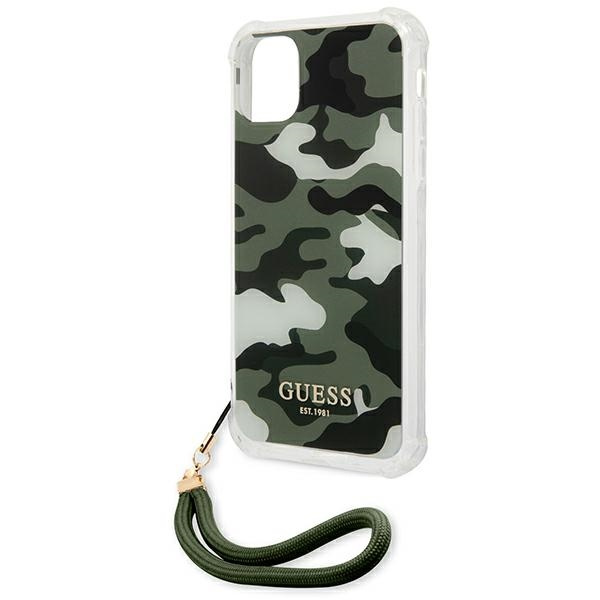 Guess GUHCN61KSARKA iPhone 11 / Xr 6,1" zielony/khaki hardcase Camo Collection